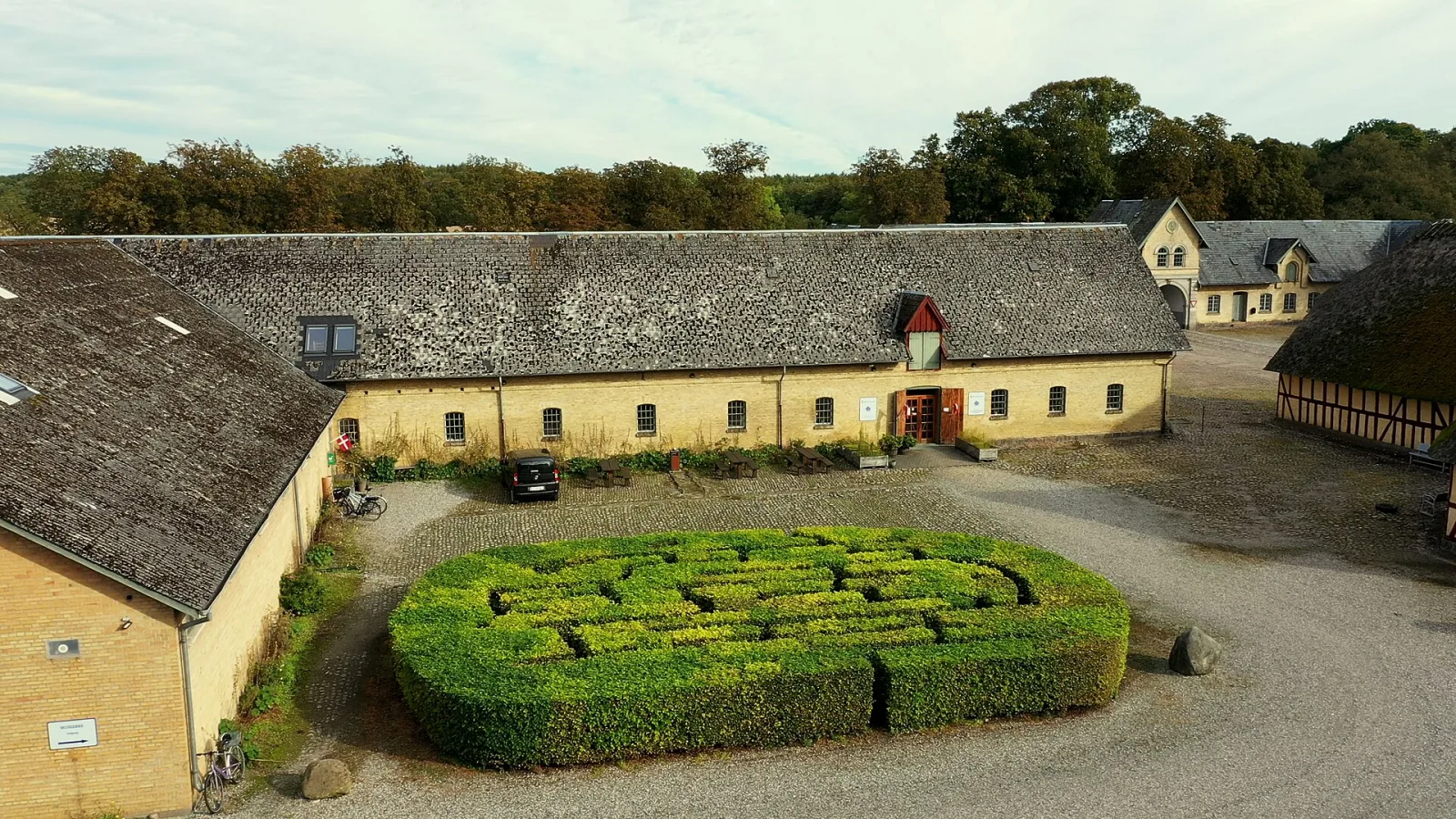 Hørvævsmuseet på Krengerup – foto fra Wikimedia Commons