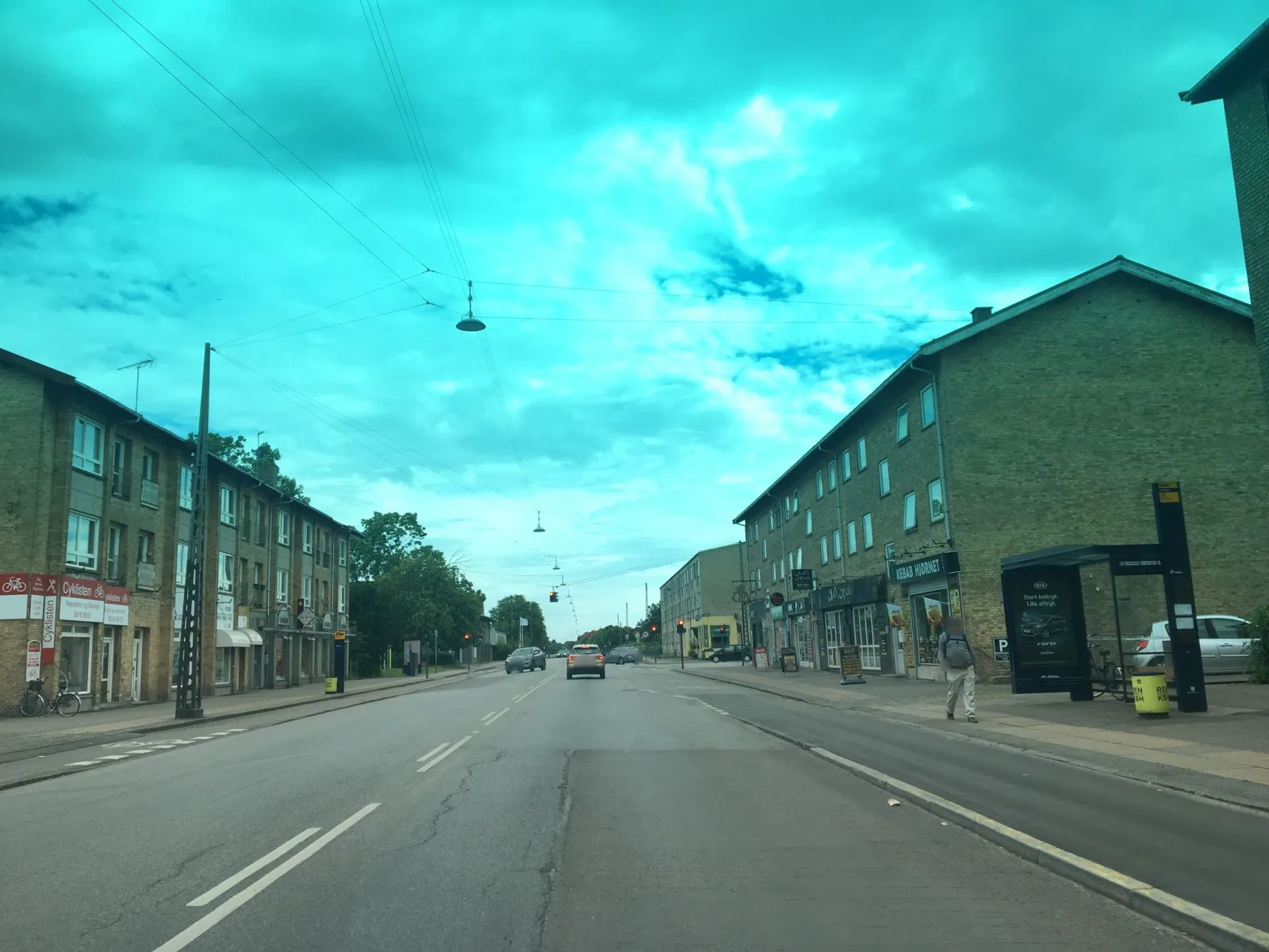Mapillary-Foto in der Nähe von Kebabhjørnet