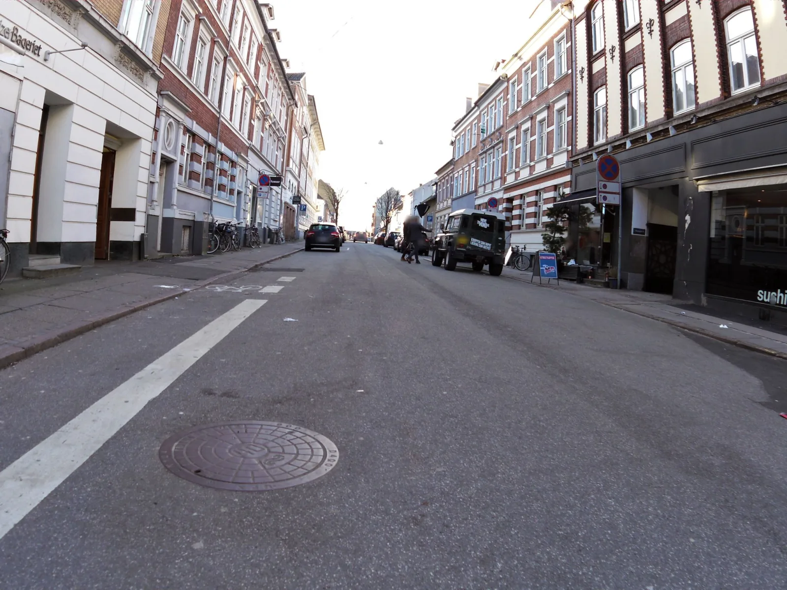 Mapillary-foto nær U-poke Aarhus