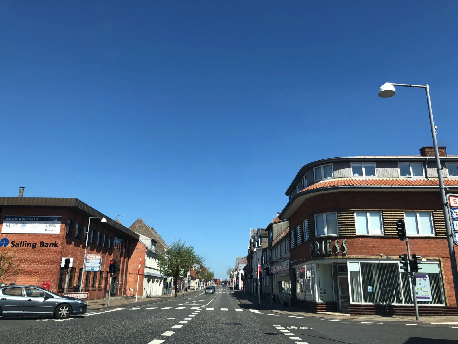 Mapillary-Foto in der Nähe von Vinderup Pizza & Grill