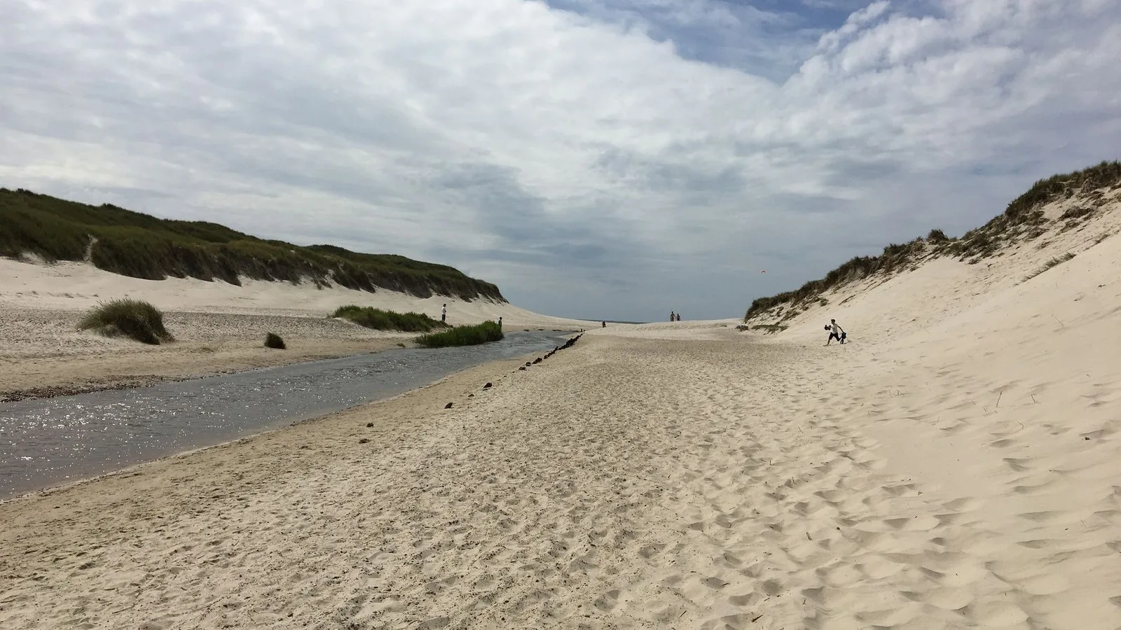 Mapillary-foto af strand eller hav ved Badegewässer: HENNE MØLLEÅ STRAND