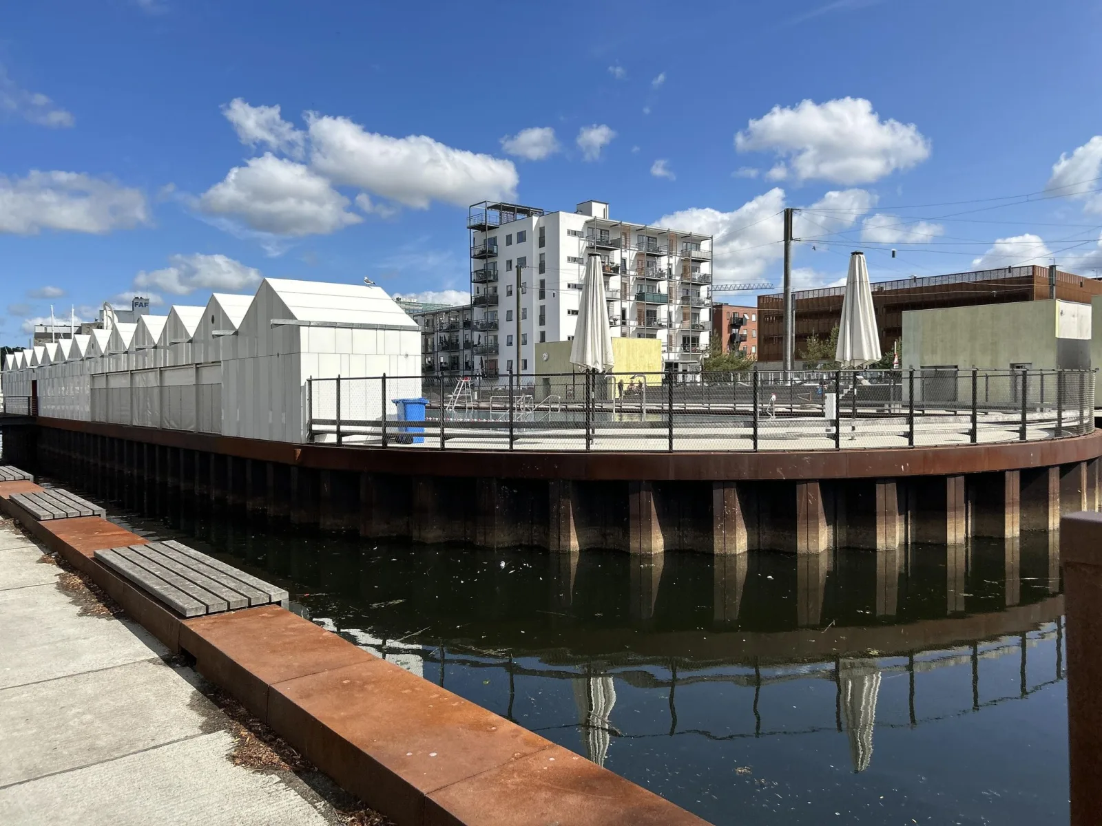 Mapillary-foto nær Odense Havnebad