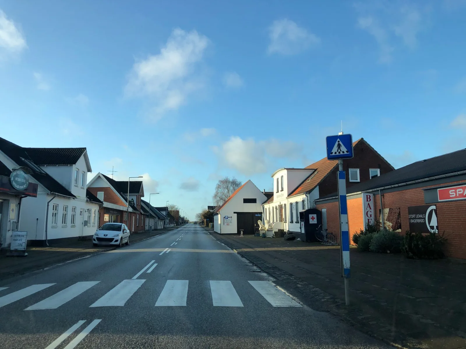 Mapillary-foto nær Humlum Pizza