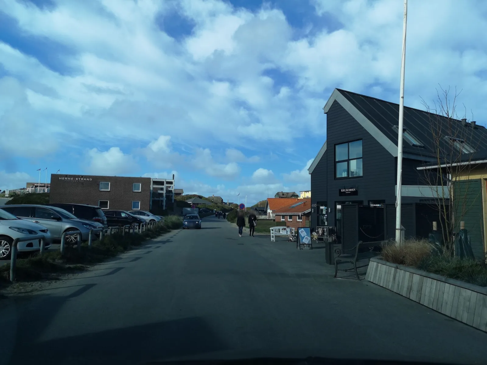 Mapillary-foto nær Ishuset ved Henne Strand