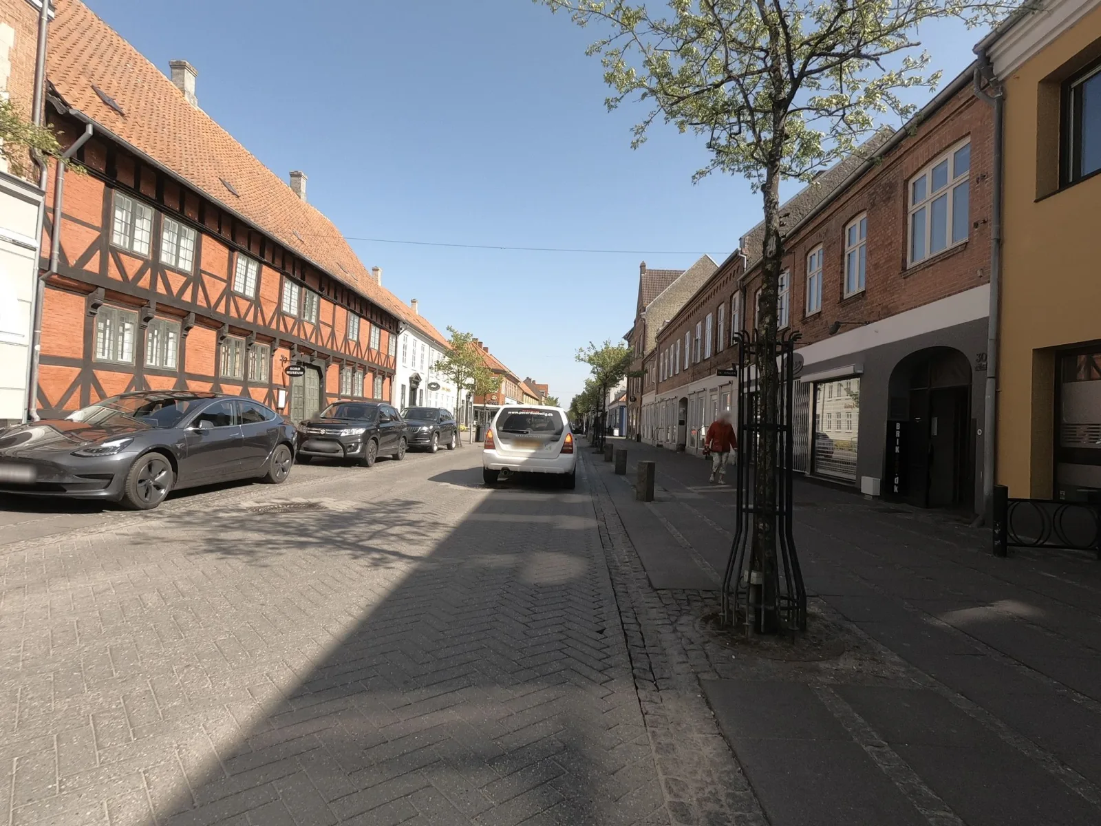Mapillary-foto nær The Burger Sorø