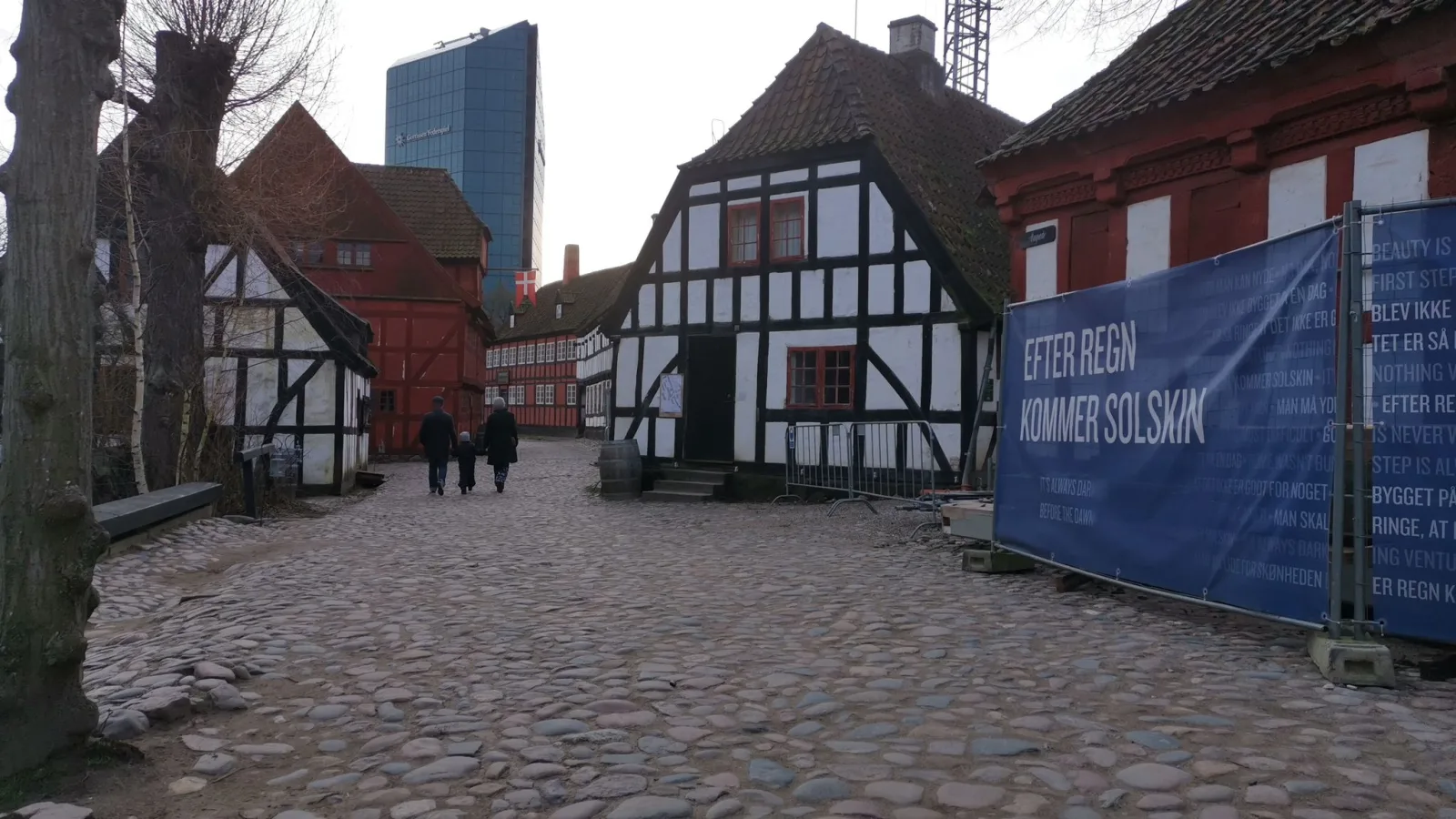 Mapillary-foto nær Den Gamle By G.M. Holsts Købmandsgård