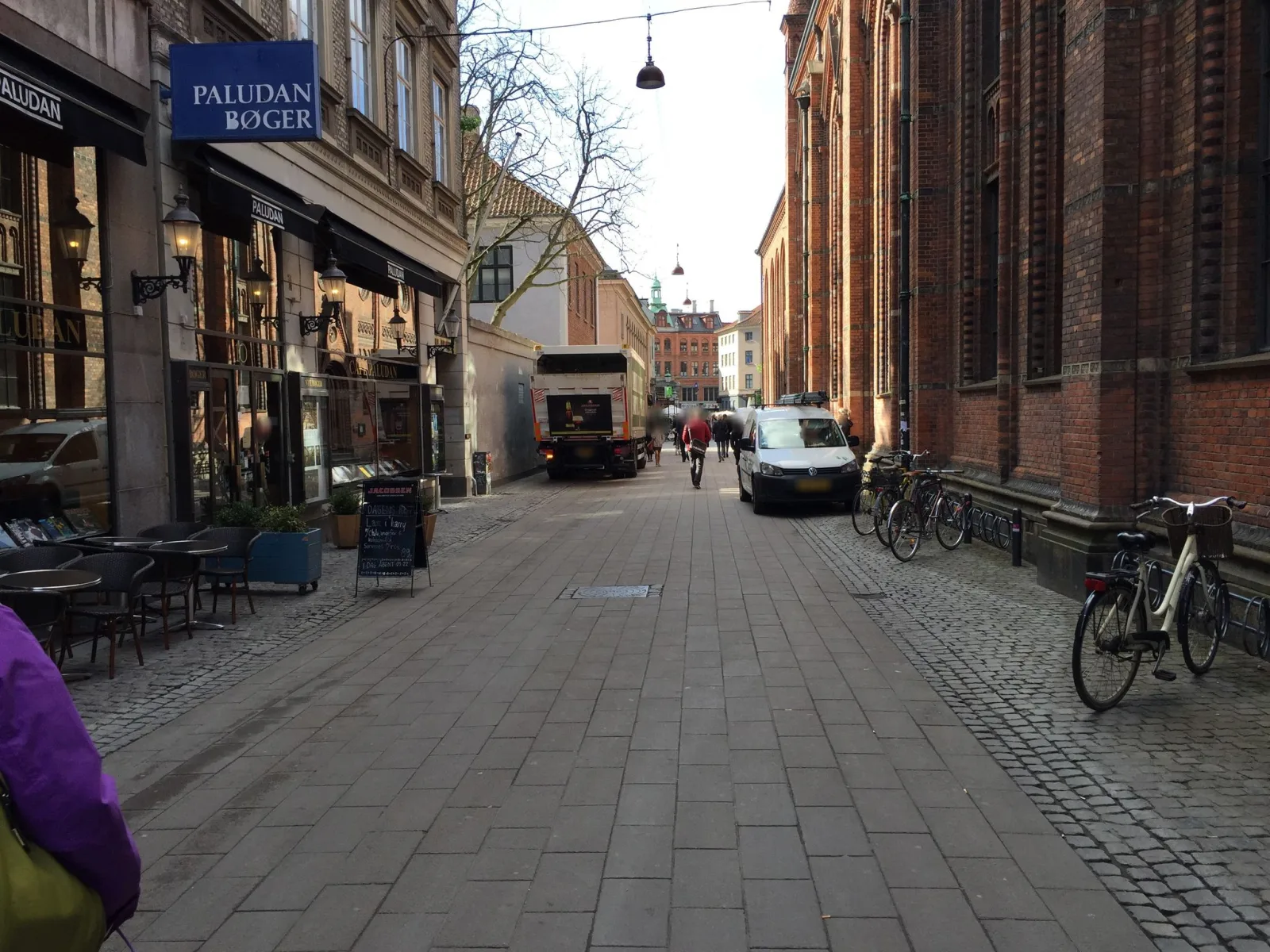Mapillary-foto nær Københavns Universitetsbibliotek Fiolstræde