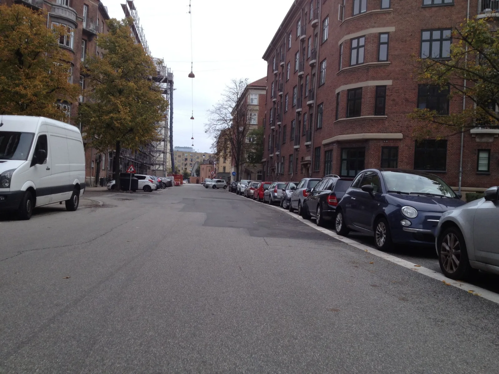 Mapillary-foto nær Kunstkælderen på Østerbro