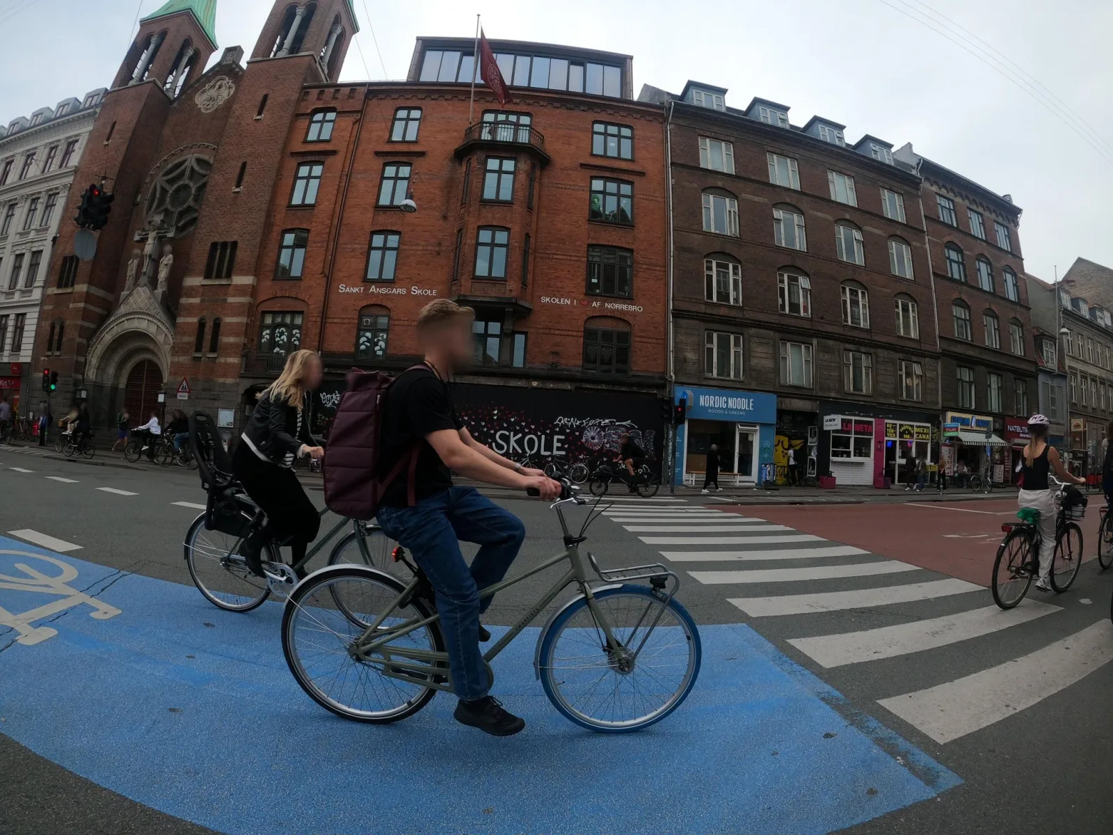 Mapillary-foto nær Fælledvejens Pizza & Grill