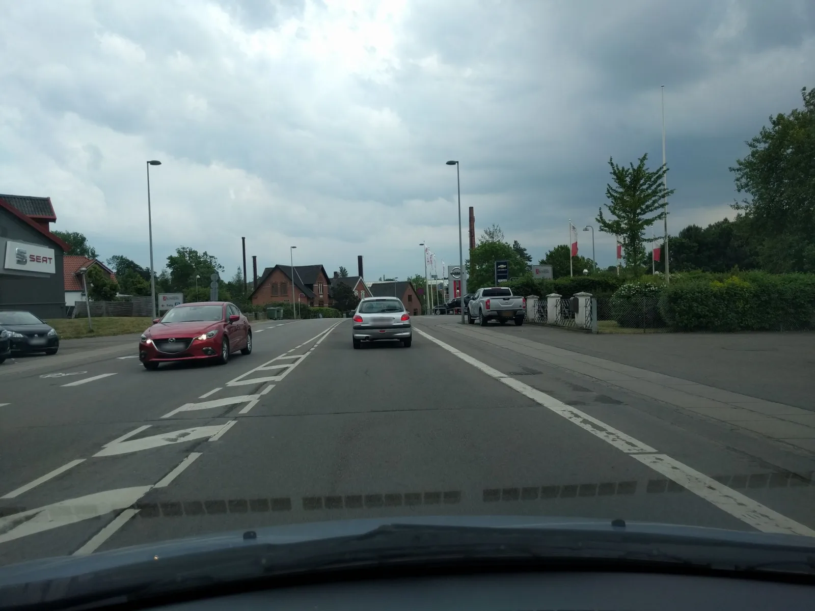 Mapillary-Foto in der Nähe von Pizza King